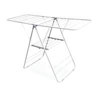 Vonia Etendoir Linge - Sechoir a Linge pour Séchage Interieur et Exterieur, Etendoir Linge Pliable et Compact, 16 m d'espace de séchage, 145x57x95, Blanc