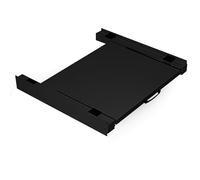 Vonia Kit de Superposition Lave-Linge et Sèche-Linge Universel 60x54 cm - Support Machine à Laver Étagère avec Plateau Coulissant | Cadre d'Empilage Anti-Vibration Buanderie - Noir