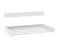 Vonia Séchoir Mural Pliable Blanc, Étendoir Gain de Place 6 m, 100 x 50 cm, Charge 25 kg