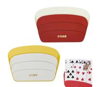 VONJUMA 2 Pcs Support Carte À Jouer Porte Carte Enfant Un Jeu De Poker Pour Se Libérer Les Main Jaune Rouge