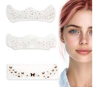VONJUMA 6 Pcs Tache De Rousseur Paillette Tatouages Temporaires À Paillettes Pour Le Visage Les Taches De Rousseur Étoiles Dorées Papillon Et Points Étanches Pour Les Festivals