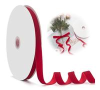 VONJUMA Ruban Velours Rouge 19Mm 10 Yard Ruban Velours Ruban En Velours Polyester Ruban En Velours Ruban Couture Rubans Pour Couture Ruban Velour Velvet Ribbon Ribbon Ruban Couleur Tissu En Velours