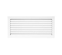 VonLis® Grille d'aération carrée en métal galvanisé Blanc 560 x 260 mm