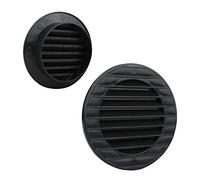 VONLIS Grille d'Aération en Brique Extérieure - Moustiquaire - Anthracite - Diamètre : 80 mm