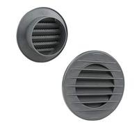 VONLIS Grille d'Aération en Brique Extérieure - Moustiquaire - Gris - Diamètre : 60 mm