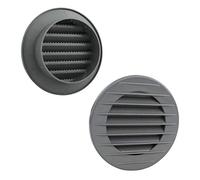 VONLIS Grille d'Aération en Brique Extérieure - Moustiquaire - Gris - Diamètre : 70 mm