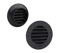 VONLIS Grille d'aération en brique - Grille de ventilation en clinker - Grille extérieure - Protection contre les insectes - Anthracite Ø 60 mm