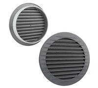 VONLIS Grille d'aération pour briques d'aération - Gris - Diamètre : 125 mm