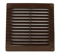 VONLIS® Grille d'aération rectangulaire en plastique - 150 x 150 mm - Marron