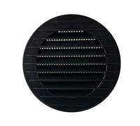 VonLis® Grille d'aération ronde Anthracite Ø 100 mm