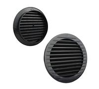 VONLIS Grille de ventilation Ø120mm anthracite - Grille d'évacuation avec protection contre les insectes - Grille en brique - Aération arrière
