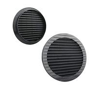 VONLIS Grille de ventilation en brique - Grille de ventilation en clinker - Ventilation d'échappement - Grille extérieure - Protection contre les insectes anthracite Ø 150 mm