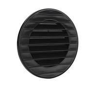 VONLIS Grille de ventilation ronde pour aération des insectes - Noir - Diamètre : 70 mm