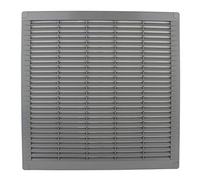 VONLIS® Lüftungsgitter Abluftgitter Lamellengitter Insektenschutz Kunststoff eckig 300 x 300 mm grau