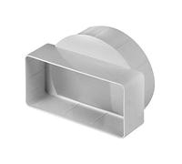 VONLIS Raccord coudé en T - Diamètre : 100 mm - Blanc - 55 x 110 mm