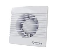 VONLIS Ventilateur de salle de bain à lamelles avec détecteur de mouvement rond carré pour extraction d'air Wave Ø 120 mm Capteur d'humidité/Hygrostat