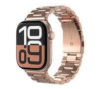 VONMÄHLEN Bracelet Link 2 - Bracelet en acier inoxydable 316L avec 25% de contenu recy ermoir papillon, compatible avec l'Apple Watch, design moderne et intemporel - Or rose - 40 | 41 | 42 mm