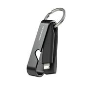 VONMÄHLEN Câble de charge 6 en 1 High Six en 1 avec décapsuleur - Charge rapide tout-en-un compact avec USB-C, USB-A & Micro USB - pour téléphone portable et appareils mobiles (argenté)