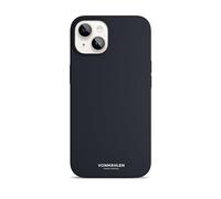 VONMÄHLEN Coque en silicone souple - Compatible avec MagSafe, protection antichoc, intérieur en microfibre - pour iPhone 14 Plus - Bleu marine