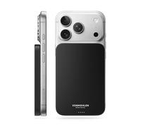 Vonmählen Evergreen Mag - Batterie Externe magnétique Ultra-Fine 5000 mAh, Charge Rapide sans Fil et USB-C PD, certifiée Qi2 - Noir