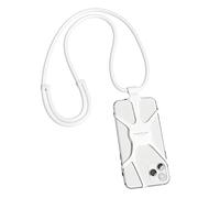 VONMÄHLEN - Infinity Chaîne Universelle pour téléphone Portable - Compatible avec n'importe Quel téléphone Portable et Smartphone - Coque en Silicone avec Bande de téléphone Portable (Blanc)
