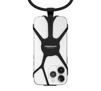 VONMÄHLEN Infinity - Collier Universel pour téléphone Portable - Support de téléphone à Mains Libres - Compatible avec iPhone et Tous Les Smartphones - Étui en Silicone avec Cordon en Nylon - Noir