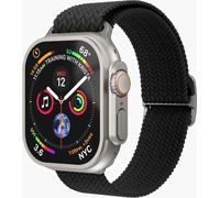 Vonmählen Watch Strap - Woven Loop - Bracelet pour Apple Watch 44 / 45 / 46 / 49 mm, Bracelet noir