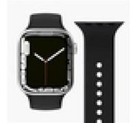 VonMählen Watchstrap for Apple Silicone Loop Case 2 Band One black Schwarz (AWS00006)