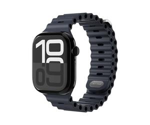 VONMÄHLEN Wave Band 2 - Bracelet étanche pour Apple Watch en silicone recy esign sportif - Ajustement sûr, 44 | 45 | 46 | 49 mm, Silicone, Pas de pierre précieuse