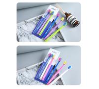 Vonmerie 6 Pces Brosse à Dents Adulte à Poils Ultra-Doux - Soin Doux pour Dents et Gencives Sensibles - Lot avec Emballage Individuel (Farbmischung)