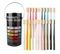 Vonmerie Lot de 21 brosses à dents manuelles ultra douces pour adultes avec poils super doux