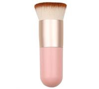 VONOVO Pinceau de maquillage Kabuki pour fond de teint, fard à joues, poudre liquide, pinceau pour fond de teint liquide, crème ou poudre sans défaut, cadeau pour femme (rose)