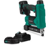 VONROC Agrafeuse-cloueuse 20V | Deux batteries 2.0Ah et chargeur inclus
