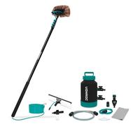 VONROC Brosse à laver télescopique - 6,50m et adoucisseur d'eau - Set complet