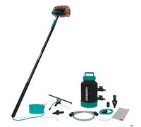VONROC Brosse à laver télescopique - 6,50m et adoucisseur d'eau - Set complet