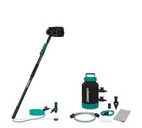 VONROC Brosse de Lavage Télescopique 4,60m + Adoucisseur d’Eau Portable | Kit Nettoyage Extérieur Haute Performance | Idéal pour Voiture, Camping-Car, Panneaux Solaires | Eau Douce sans Calcaire