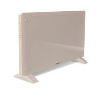 VONROC Chauffage Électrique de Luxe 2000W - Convecteur Panneau Verre Beige avec Commande Manuelle & Wi-Fi, Écran LED, Thermostat Réglable, Sécurité Enfants - Chauffe des pièces jusqu’à 24m²