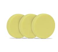 VONROC Disques de Polissage en Mousse pour Machines à polir - 125mm, 3 pcs - Jaunes