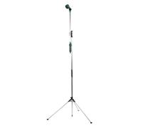 VONROC Douche de Jardin 2 en 1 - Lance d’arrosage télescopique & Colonne extérieure - Hauteur réglable 149 à 190 cm - Pomme orientable 180° - Installation facile