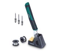 Fer à souder sans fil 4V | Station, étains et bouts de soudure incl.