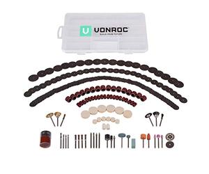 VONROC Jeu d'accessoires pour outil combiné - 192 pièces - universel pour outils rotatifs multifonctions