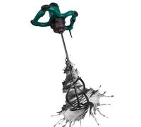 VONROC Malaxeur Électrique 1800 W, Mélangeur Peinture Béton Ciment Mortier, 2 Vitesses, Démarrage Progressif, Agitateur 140 x 600 mm Inclus