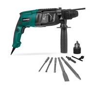 VONROC Marteau Perforateur 800W - 4 Fonctions : Percer, Perforer, Buriner, Réglage de Burinage - Force de Frappe 3 Joules - SDS-plus - Accessoires Inclus + Sac de Rangement - Modèle RH502AC