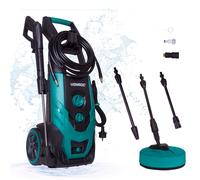 VONROC V22-2 Nettoyeur Haute Pression 2200W - 170 Bar - Réservoir de Détergent Réglable - Débit 450L/h, 50° Max. - Tuyau, Pistolet, Buses, Lance de Rallonge, Aiguille de Nettoyage
