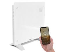 VONROC Panneau en verre 1000W Premium Blanc - Wi-Fi Thermostat et Minuterie