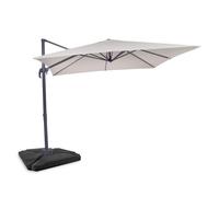VONROC Parasol Cantilever Pisogne - 300x300cm - De Qualité Premium - Anthracite/Noir - Terrasse Extérieure, Orientable à 360° - Grande Surface d'Ombrage - Robuste et Durable - Housse Parasol Incluse