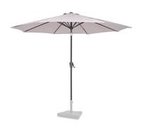 VONROC Parasol Recanati Ø3 Mètres Inclinable Rond pour Terrasse Extérieure, Orientable 360° Grande Surface d'Ombrage Robuste Durable Housse Incluse