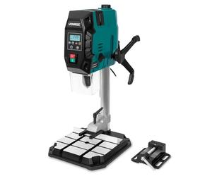 VONROC Perceuse à colonne 900W - Perceuse d'établi - écran LCD - bois 40mm/acier 13mm - laser crossline et lumière LED - Accessoires inclus.