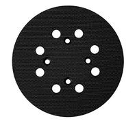 VONROC Plateau de ponçage de Ø125mm - Convient pour ponceuse orbitale OS502AC - Fixation adhésive pour papier abrasif - Usage universel