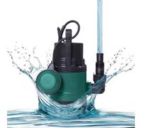 VONROC Pompe Submersible 300W - 6500L/h - Profondeur, Décharge de 5,5m - Évacuation Eaux Claires & Légèrement Usées - Pour Piscine, Bassin, Garages, Réservoirs - Flotteur inclus